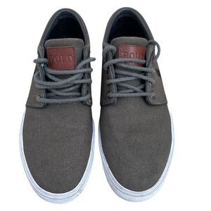 Polo Ralph Lauren Men’s 8 D Faxon Low Canvas Boat Shoes Sneakers Casual Olive